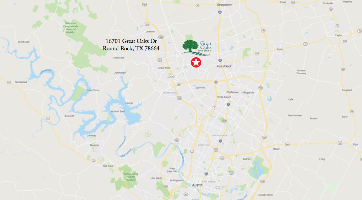 Map of Great Oaks location
