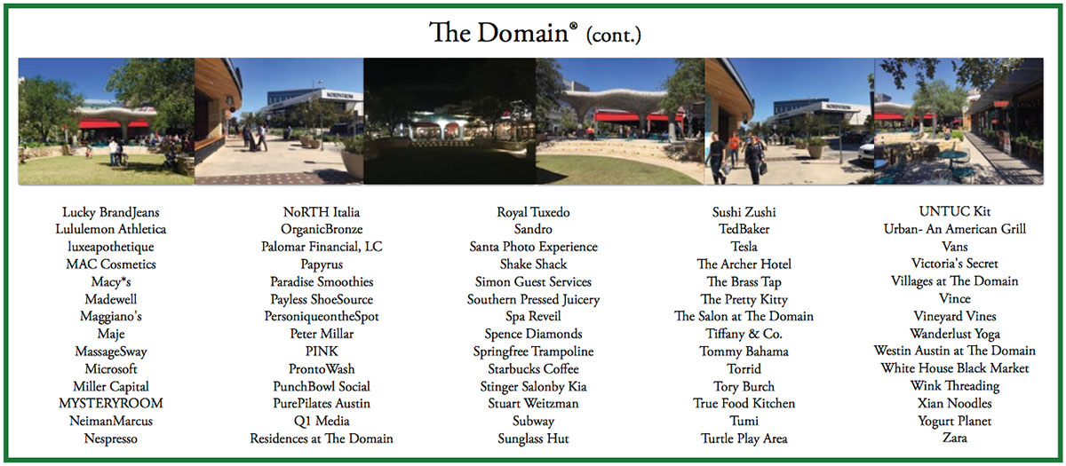 Stores in The Domain